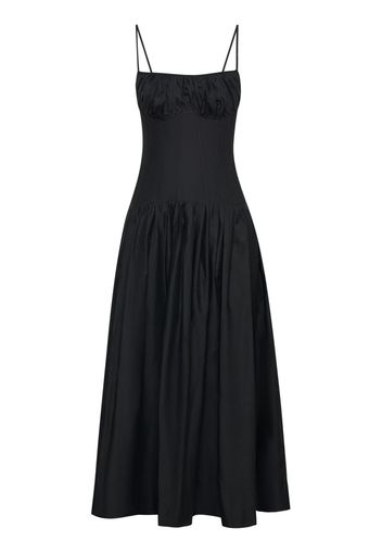 Nicholas Dolma fluted midi dress - Nero