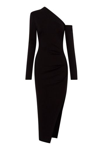 Nicholas Shiloh one-shoulder midi dress - Nero