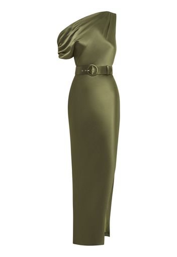 Nicholas Eartha off-shoulder gown - Verde