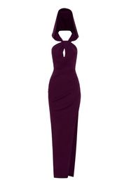 Nicholas Charmaine hooded gown - Rosso