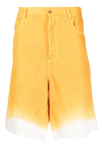 Nick Fouquet Shorts bicolore al ginocchio - Giallo