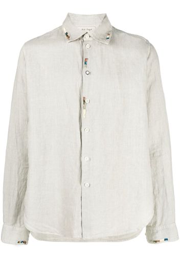 Nick Fouquet embroidered-detail linen shirt - Toni neutri