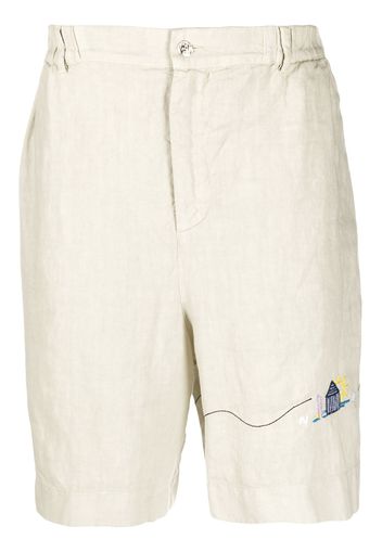 Nick Fouquet motif-embroidered bermuda shorts - Toni neutri