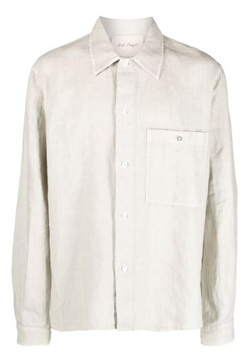 Nick Fouquet decorative-stitching linen shirt - Toni neutri