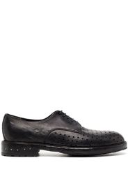 Nicolas Andreas Taralis 30mm perforated leather derby shoes - Nero