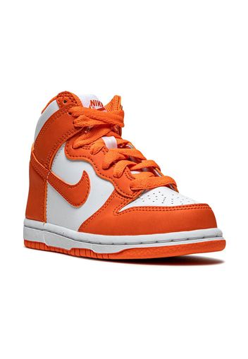 Nike Kids Dunk High Syracuse leather sneakers - Arancione