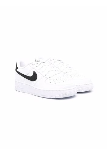 Nike Kids Air Force 1 low-top leather sneakers - Bianco