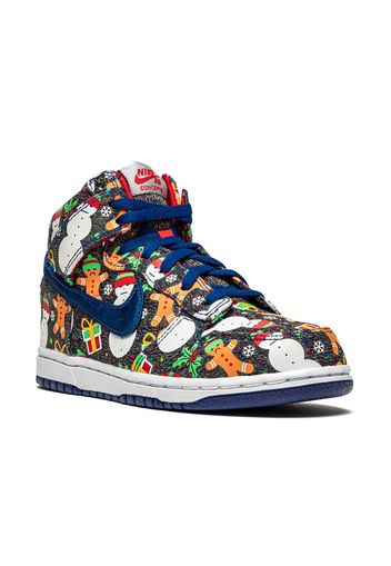 Nike Kids x Concepts Dunk High "Ugly Sweater" sneakers - Blu