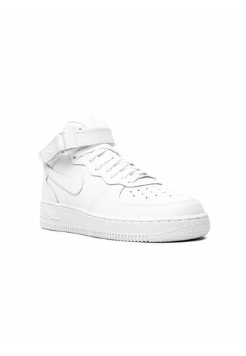 Nike Kids Sneakers Air Force 1 Mid Triple White - Bianco