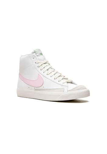 Nike Kids Blazer Mid '77 "White/Pink" high-top sneakers - Bianco