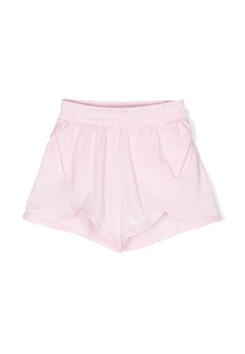 Nike Kids Swoosh-detail cotton-blend shorts - Rosa