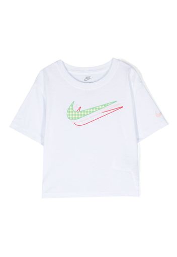 Nike Kids logo-print short-sleeve T-shirt - Bianco