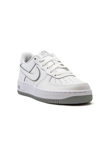 Nike Kids Air Force 1 Low "Coral Chalk/Laser Orange" sneakers - Bianco