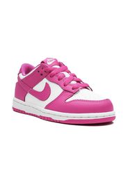 Nike Kids Dunk Low "Active Fuchsia" sneakers - Bianco