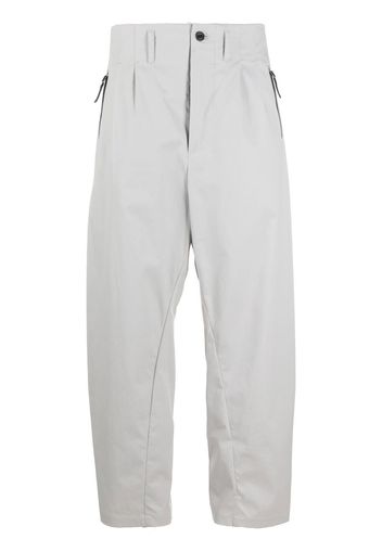 Nike pleat-detail zip-pockets worker pants - Grigio