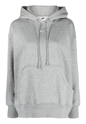 Nike oversize mélange drawstring hoodie - Grigio