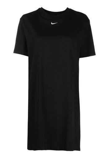 Nike Swoosh logo-print T-shirt dress - Nero
