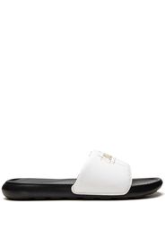 Nike Victori One logo-print slides - Bianco