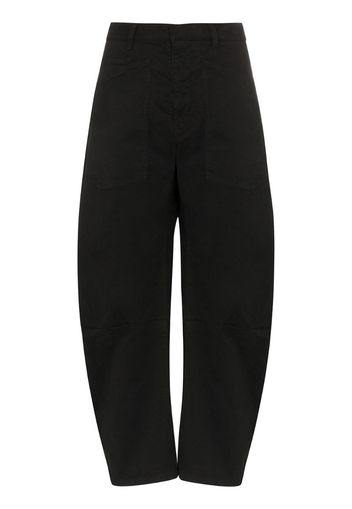 Shon curved stretch cotton trousers