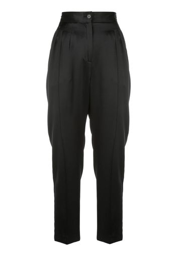 Lia straight-leg silk trousers