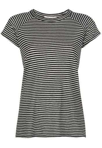 striped print T-shirt