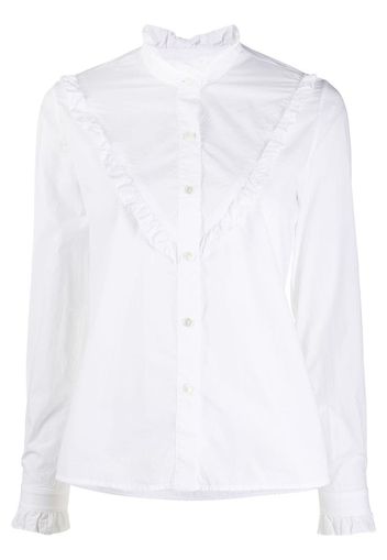 Marcela frill-trimmed cotton shirt