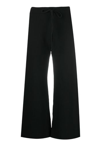 drawstring cropped track pants