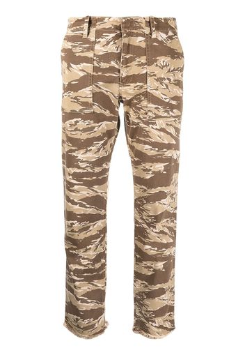 Nili Lotan camouflage print cropped trousers - Toni neutri