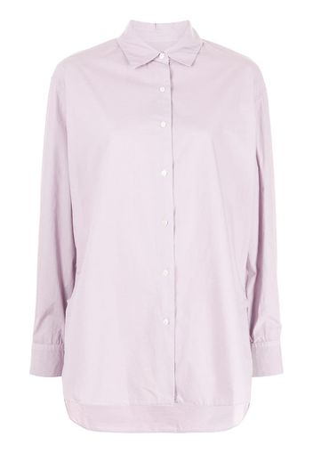 Nili Lotan Yorke cotton longline shirt - Viola