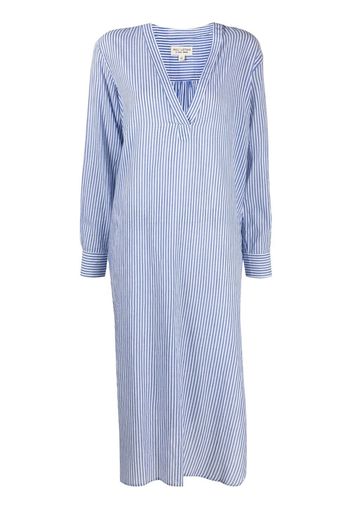 Nili Lotan pinstriped shirt dress - Blu