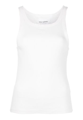 Nili Lotan ribbed cotton vest top - Bianco