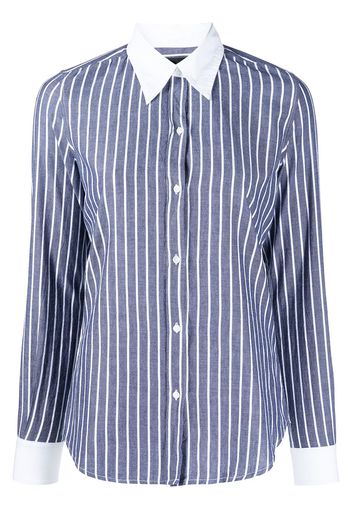 Nili Lotan striped cotton shirt - Blu