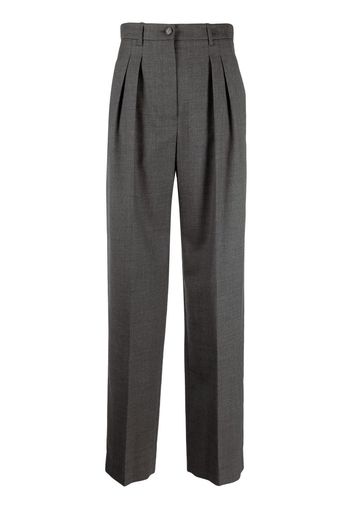 Nili Lotan pleated straight-leg trousers - Grigio