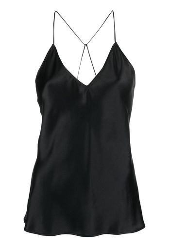 Nili Lotan V-neck silk vest - Nero