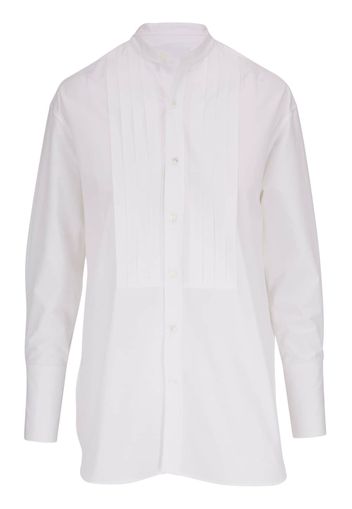 Nili Lotan collarless button-down shirt - Bianco