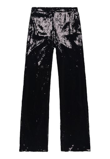 Nili Lotan sequin-embellished flared trousers - Nero