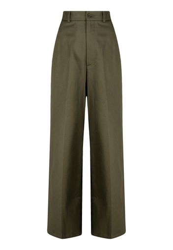 Nili Lotan high-waisted wide-leg trousers - Verde