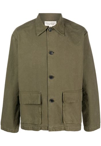 Nili Lotan single-breasted button-fastening jacket - Verde