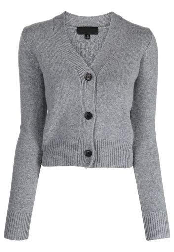 Nili Lotan intarsia-knit cashmere cardigan - Grigio