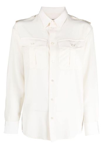 Nili Lotan Jeanette button-up shirt - Toni neutri