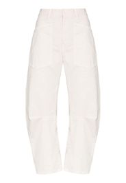 Shon curved stretch cotton trousers