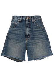 Nili Lotan Shorts denim a vita alta - Blu