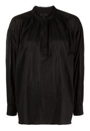 Nili Lotan long-sleeve cotton blouse - Nero
