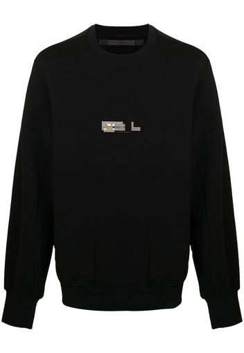 NILøS logo-print sweatshirt - Nero