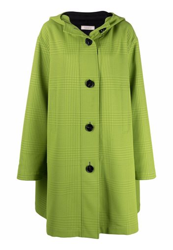 Nina Ricci Cappotto monopetto con cappuccio - Verde