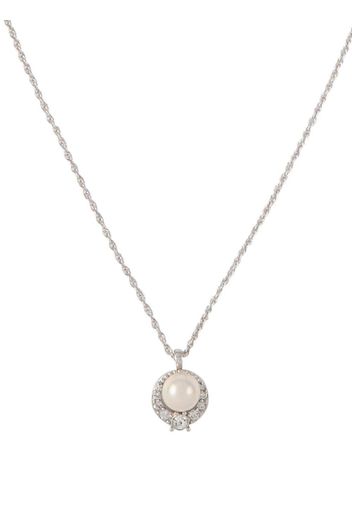 Nina Ricci 1990s pearl pendant necklace - Argento