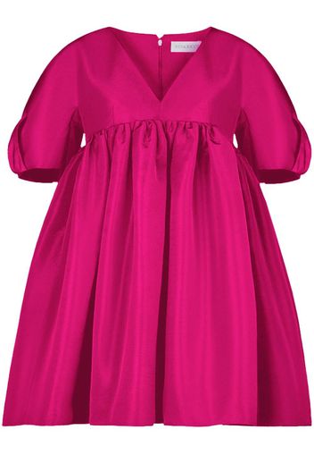 Nina Ricci taffeta flared minidress - Rosa