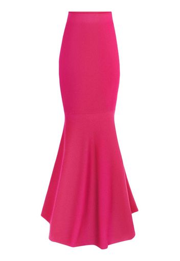 Nina Ricci mermaid wool-blend maxi skirt - Rosa