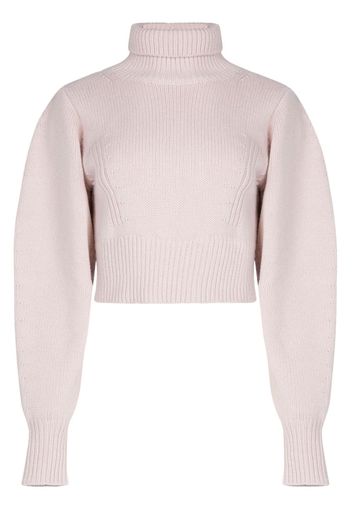 Nina Ricci roll-neck cropped jumper - Toni neutri