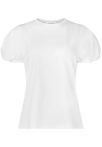 Nina Ricci puff-sleeve cotton T-shirt - Bianco